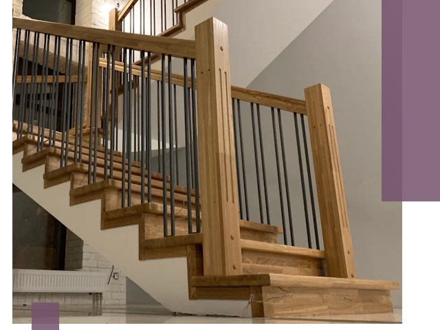 Реставрация деревянных и металлических лестниц в Алексине