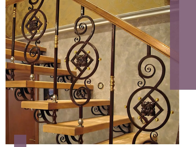 Изготовление кованых лестниц под ключ в Алексине