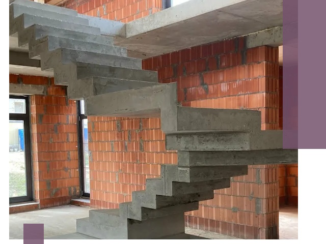 Изготовление бетонных лестниц под ключ в Алексине