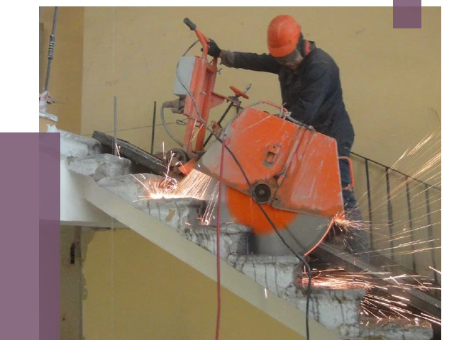 Демонтаж бетонных лестниц в Алексине от 4945 руб. за м2 | ПРОЛЁТ-Лкс