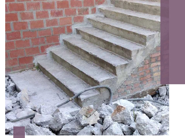 Демонтаж бетонных лестниц в Алексине: быстро и безопасно