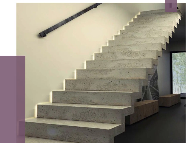 Облицовка бетонных лестниц в Алексине от 4945 руб/м2