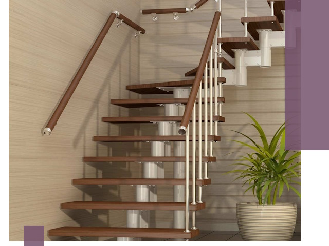 Изготовление модульных лестниц под ключ в Алексине