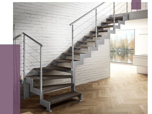 Г-образные лестницы под ключ в Алексине от 39832 руб. | ПРОЛЁТ-Лкс