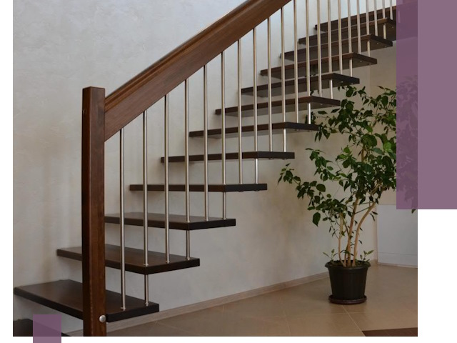 Лестницы на больцах под ключ в Алексине – изготовление и монтаж