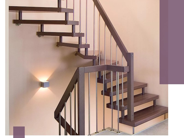 Изготовление лестниц на больцах в Алексине под ключ