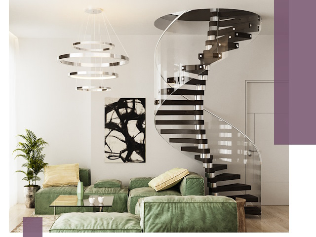 Лестницы для двухуровневой квартиры в Алексине — изготовление и монтаж