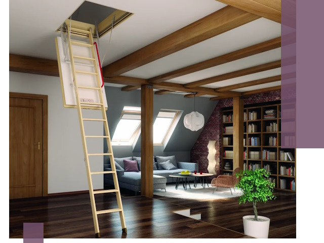 Чердачные лестницы под ключ в Алексине: изготовление и монтаж