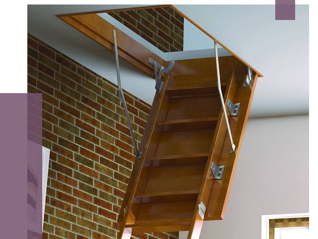 Установка чердачной лестницы в Алексине от 8406 руб. | ПРОЛЁТ-Лкс