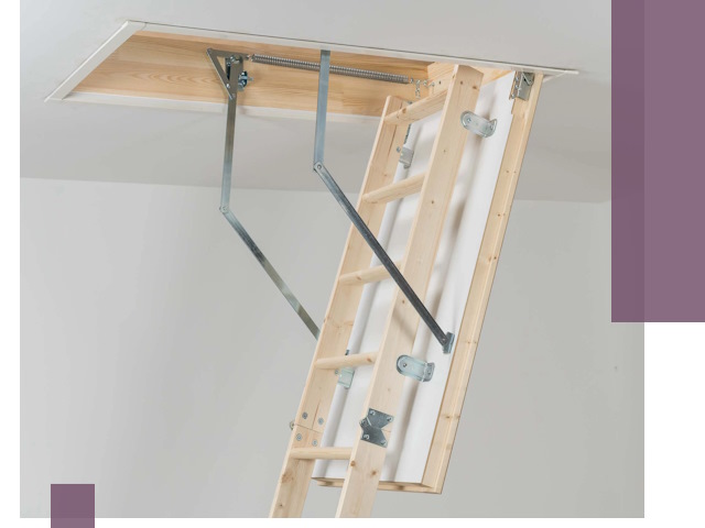 Установка чердачной лестницы под ключ в Алексине