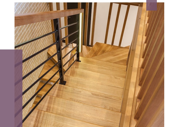 Лестницы из ясеня в Алексине под ключ от 10768 руб. 