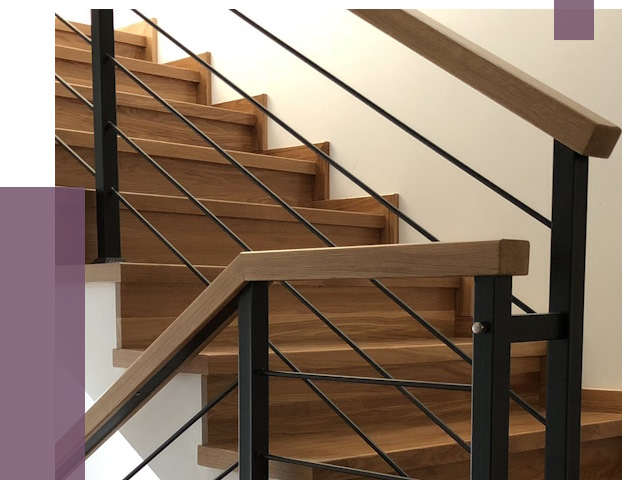 Обшивка металлической лестницы деревом в Алексине от 4670 руб. 