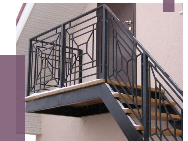 Металлические перила в Алексине от 4615 руб.  | ПРОЛЁТ-Лкс