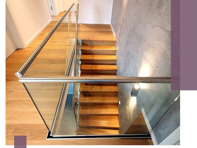 Перила для лестницы в доме — изготовление и монтаж в Алексине