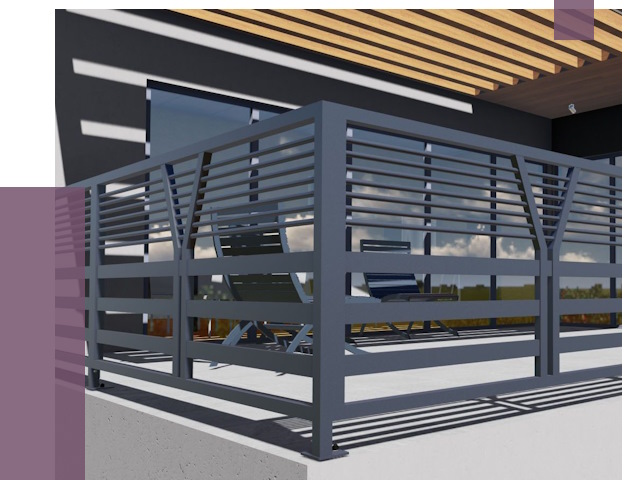 Изготовление балконных ограждений в Алексине от 11537 руб. | ПРОЛЁТ-Лкс