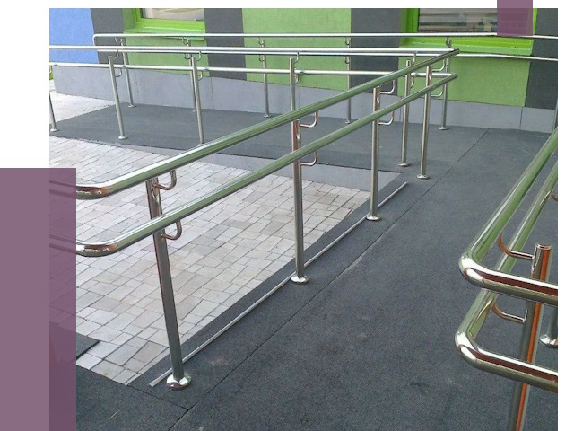 Ограждения пандусов в Алексине от 4670 руб. монтаж | ПРОЛЁТ-Лкс