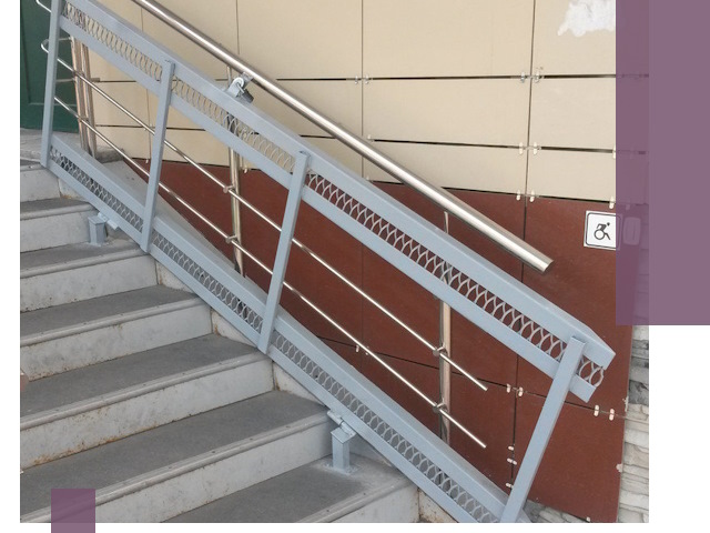 Изготовление откидных пандусов под ключ в Алексине