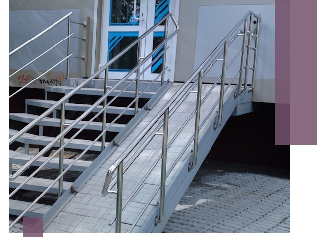 Пандус на крыльцо под ключ в Алексине: монтаж и изготовление