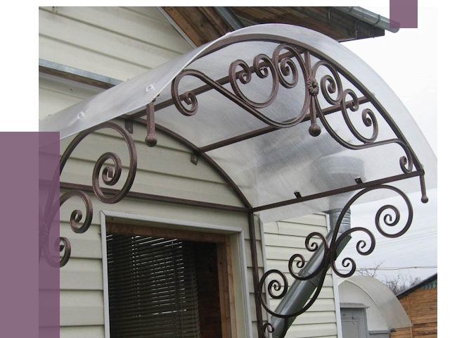 Изготовление козырьков в Алексине от 7911 руб. — заказать | ПРОЛЁТ-Лкс