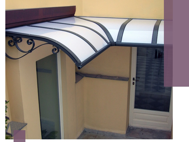 Монтаж козырьков любой сложности в Алексине под ключ