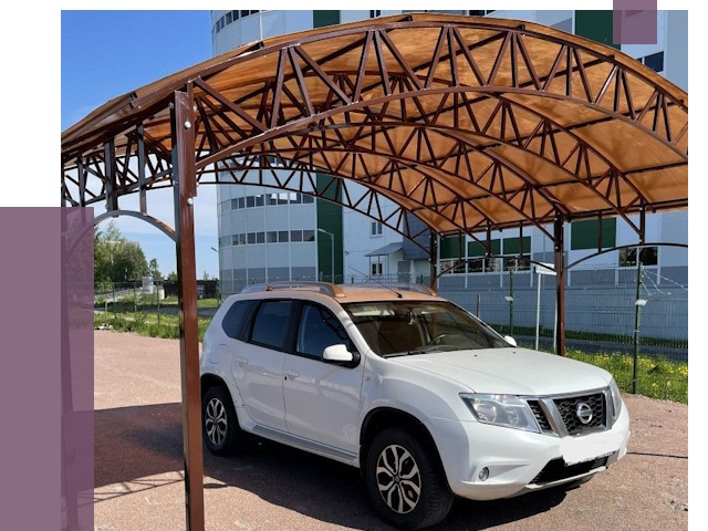 Недорогие навесы в Алексине от 46150 руб.  | ПРОЛЁТ-Лкс