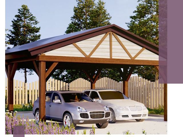 Навесы для автомобиля в Алексине — изготовление и монтаж