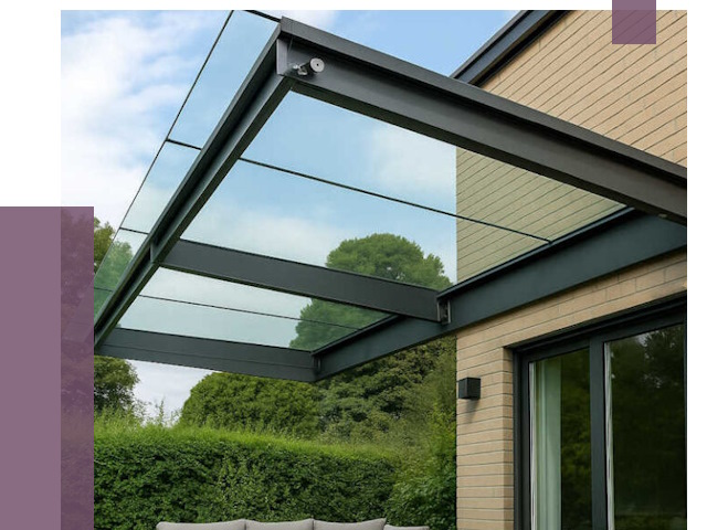 Стеклянные навесы и козырьки в Алексине от 13186 руб.