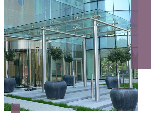 Навесы из стекла на заказ в Алексине — монтаж и установка