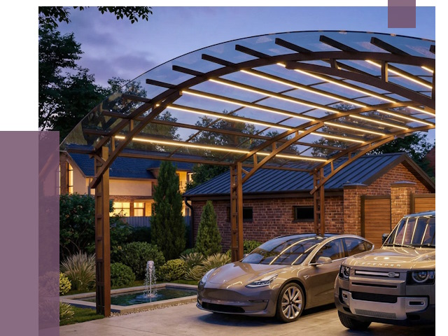 Металлические навесы в Алексине от 13625 руб. под ключ — ПРОЛЁТ-Лкс