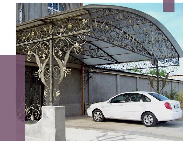 Кованые навесы в Алексине от 15658 руб. | ПРОЛЁТ-Лкс