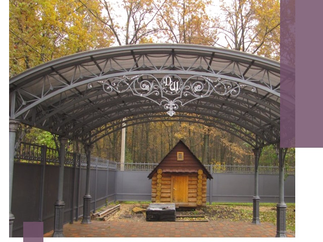 Кованые навесы премиум-класса под заказ в Алексине