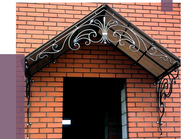 Металлические козырьки в Алексине от 11482 руб. 