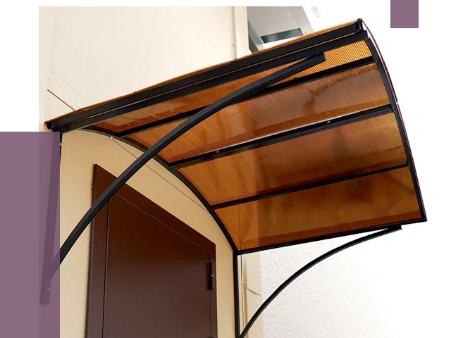 Недорогие козырьки в Алексине от 8153 руб.  | ПРОЛЁТ-Лкс