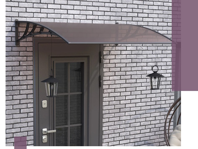 Недорогие козырьки и навесы под ключ в Алексине