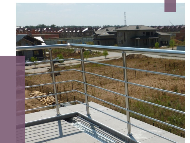 Парапеты из нержавеющей стали в Алексине от 8571 руб. за м² | ПРОЛЁТ-Лкс