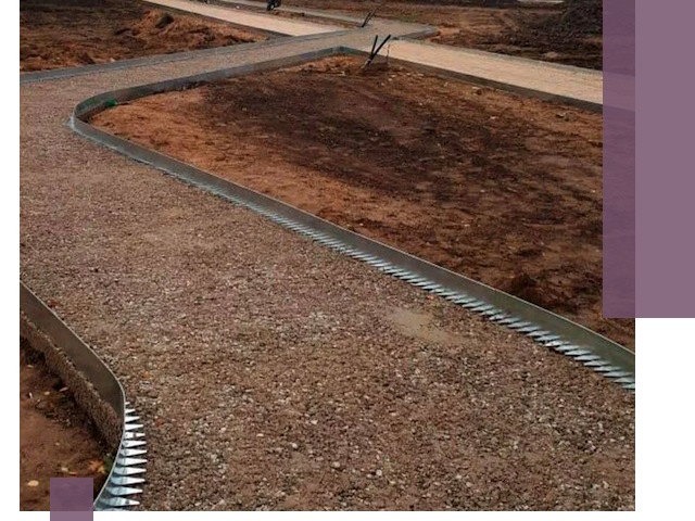 Металлические бордюры под ключ в Алексине — изготовление и монтаж