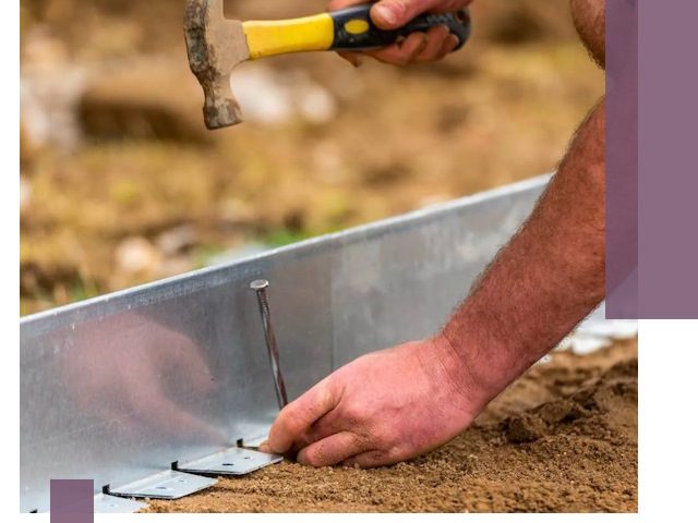 Монтаж металлических бордюров в Алексине быстро и качественно