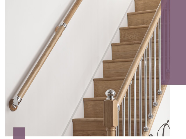 Пристенные поручни из стали и нержавейки под монтаж в Алексине