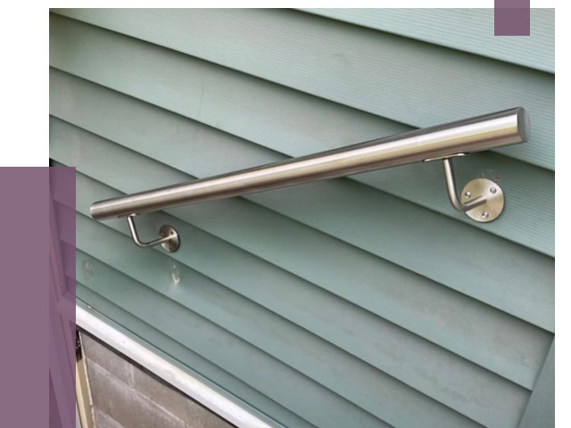 Поручни из нержавеющей стали в Алексине от 8241 руб.  | ПРОЛЁТ-Лкс